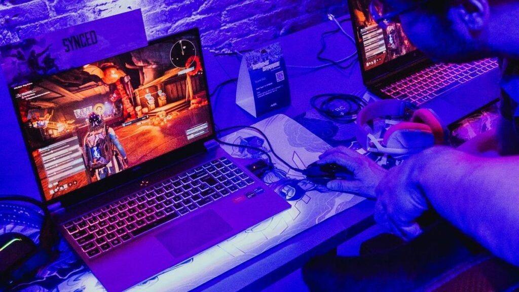 best gaming laptops under 1000 dollars 2026 on a desk