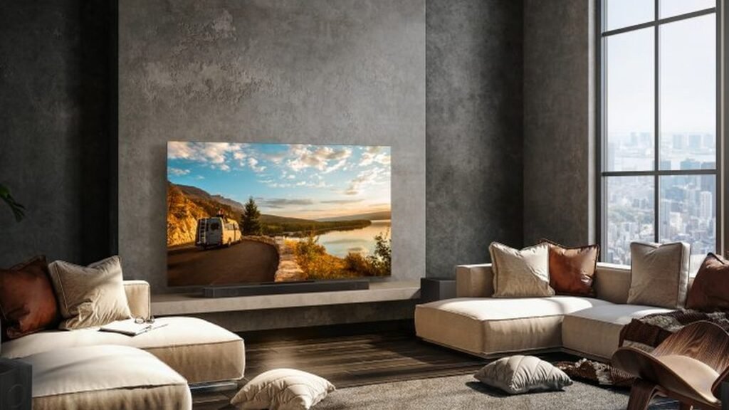 Best 8K TVs 2026 displaying sharp detail in a living room