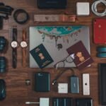packing travel tablet with offline movies