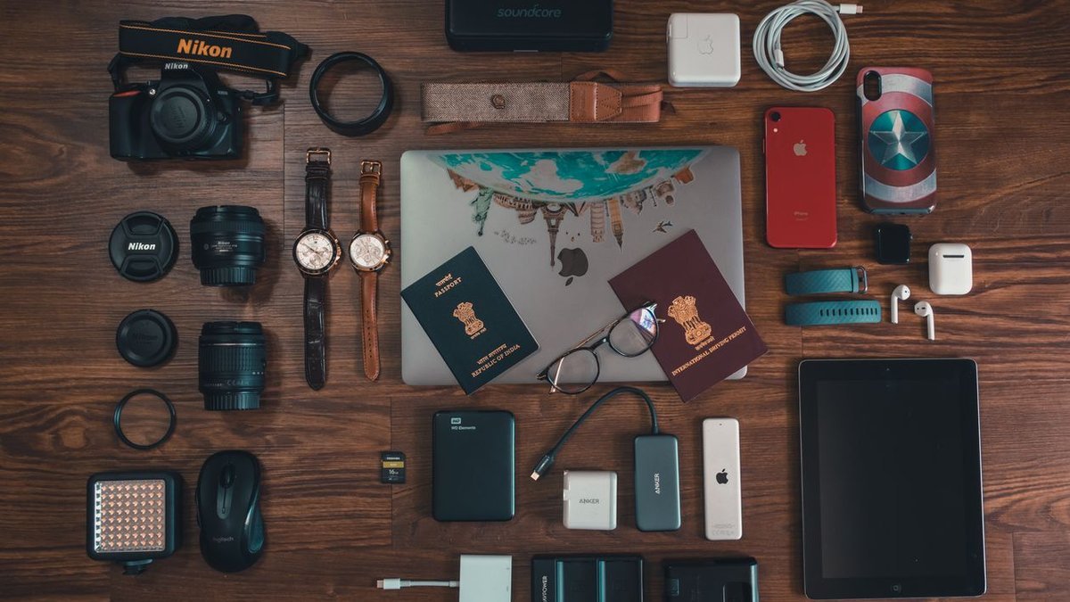 packing travel tablet with offline movies