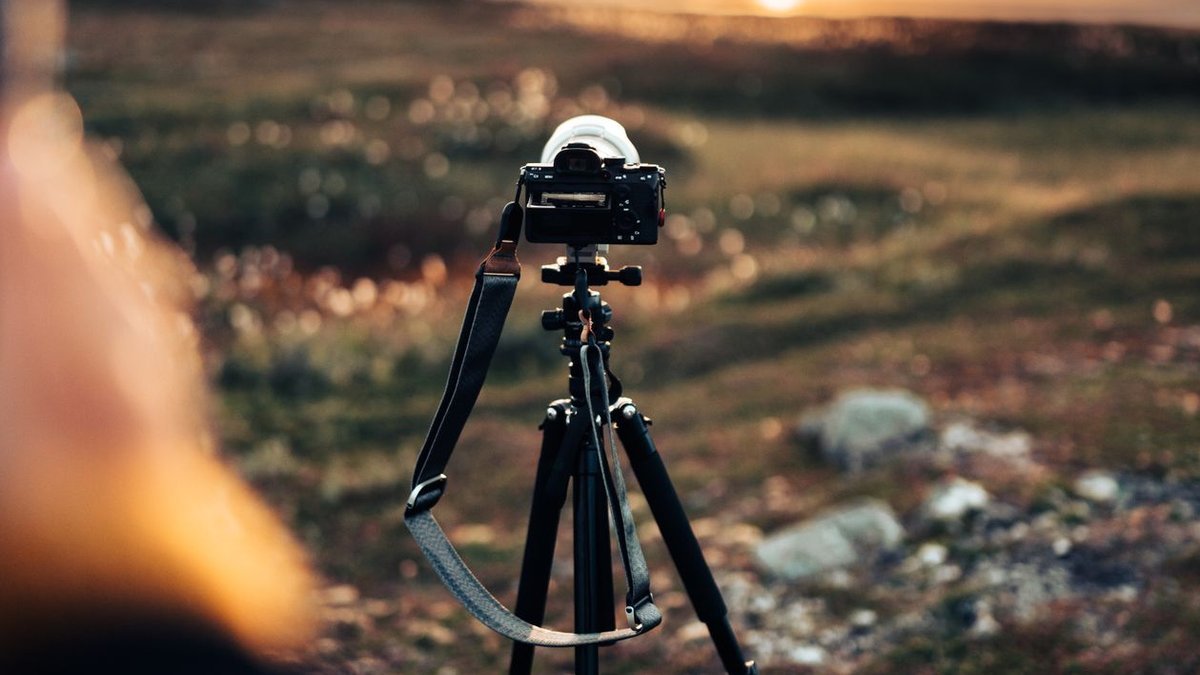 Travel tripod from the best tripods for creators 2026 list set up outdoors