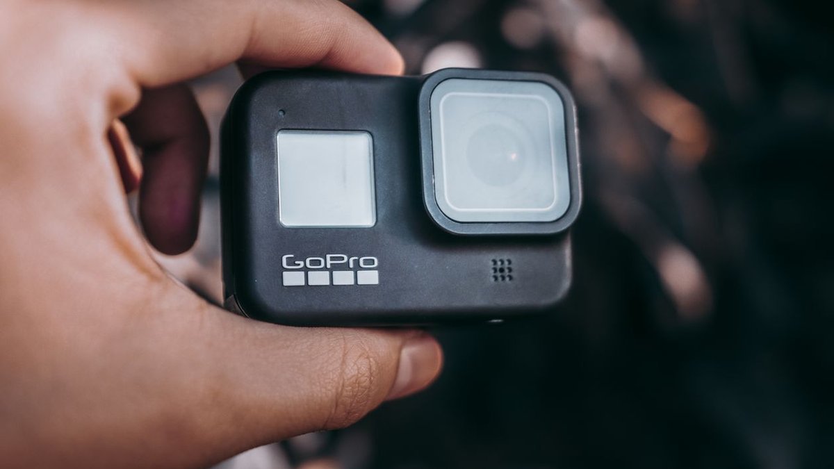 DJI-style action camera — one of the best action cameras for creators filming a vlog