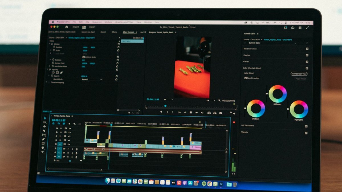 Creator editing footage on a high-performance laptop, best laptops for video editing