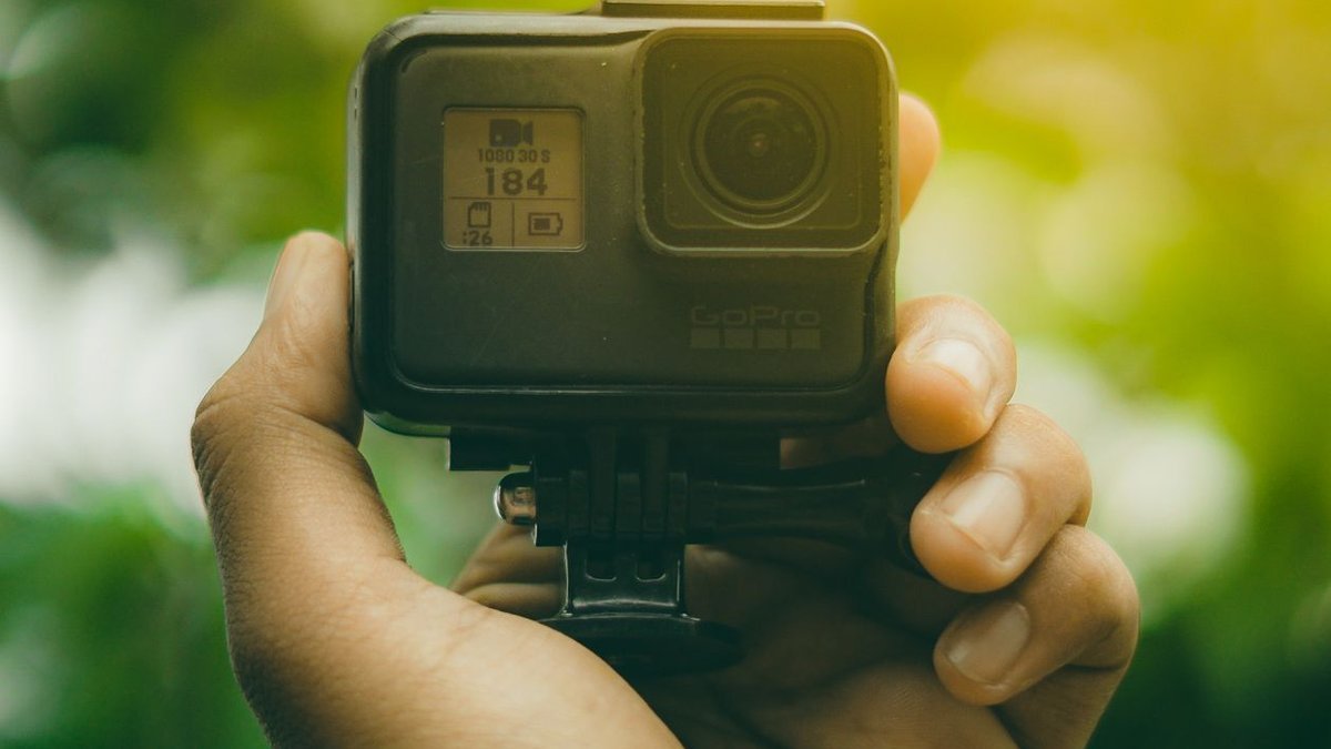 Budget action camera mounted on helmet — value pick among best action cameras for creators