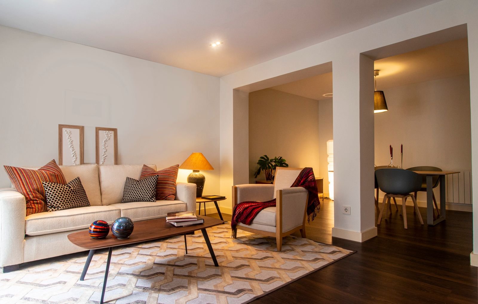 Cozy living room with smart lighting — getting your smart bulb back online